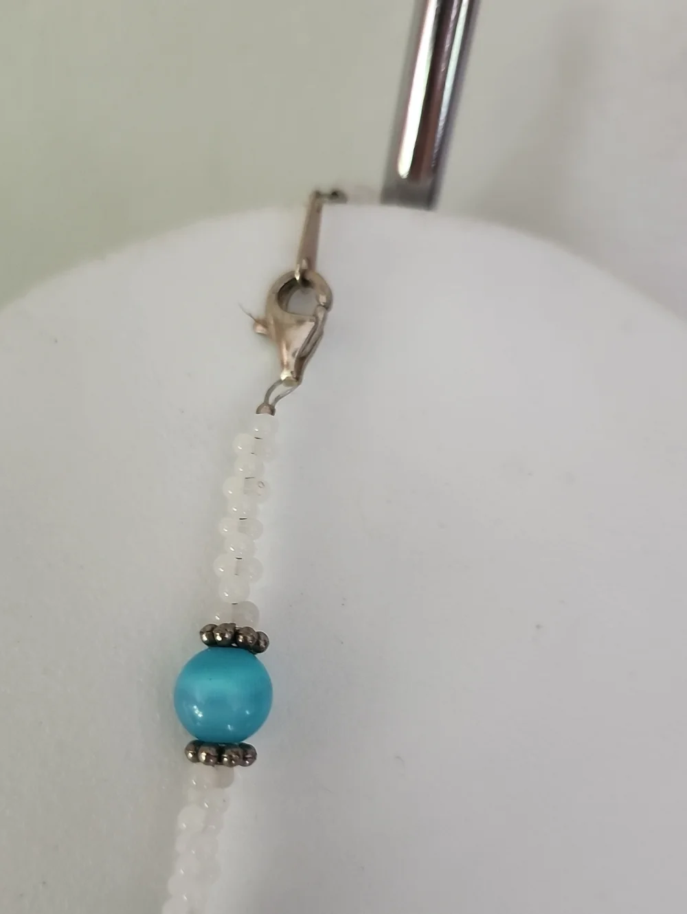 Handcrafted Turquoise Floral Pendant Necklace
